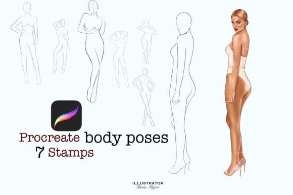 Download Procreate Pose Stamps - Procreate Collection