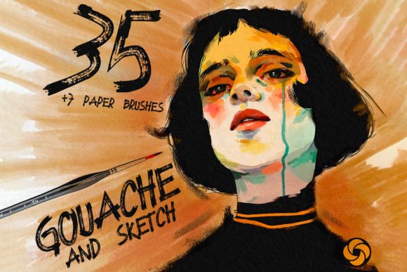Download Gouache Brushes for Procreate - Procreate Collection