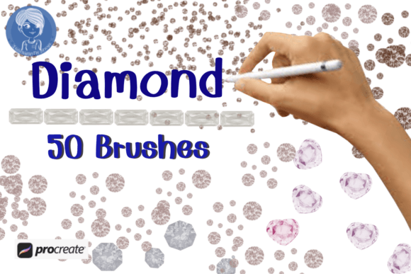 Download Diamond Set Brush Stamp Procreate - Procreate Collection