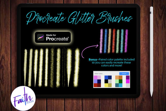 Download Procreate Glitter Brushes, Color Palette - Procreate Collection