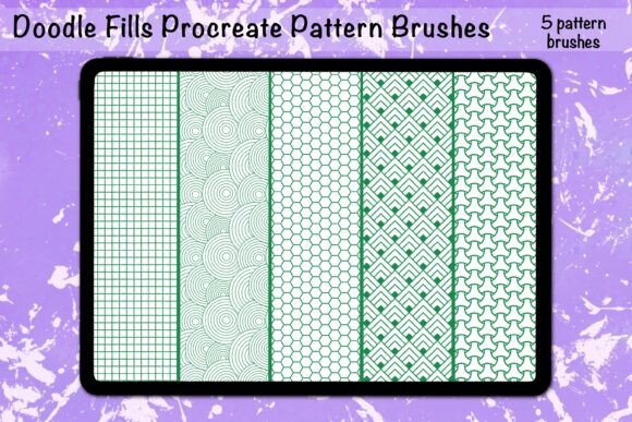 Download Doodle Fills 1 Procreate Pattern Brushes - Procreate Collection