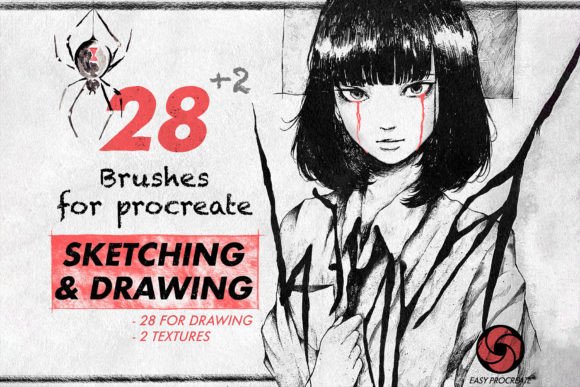 Download Sketching &amp; Drawing Procreate Bundle - Procreate Collection