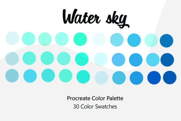 Download Water Sky Procreate Color Palette - Procreate Collection