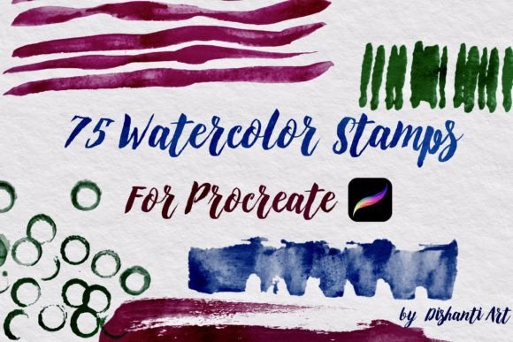 Download Watercolor Stamps for Procreate - Procreate Collection