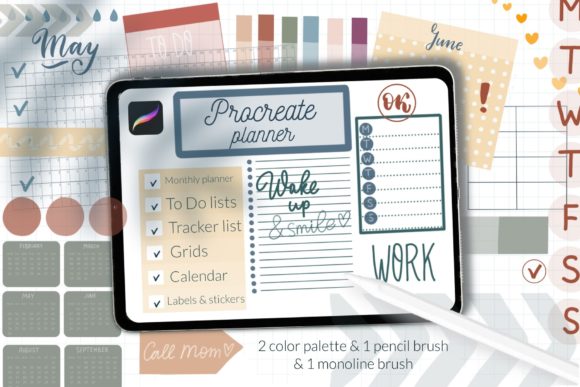 Download Procreate Planner Brushes. Basic Kit - Procreate Collection
