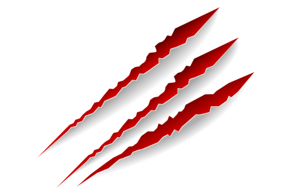 Download Red Scratches with Realistic Edge Textur - Scratches Collection