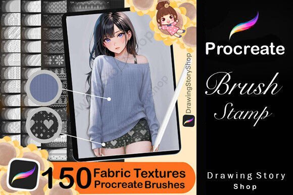 Download 150 Procreate Fabric Texture Brushes - Procreate Collection