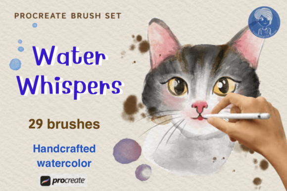 Download Water Whispers Watercolor Brushes - Watercolor brushes Collection