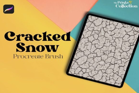 Download Cracked Snow Ground Procreate Brush - Procreate Collection