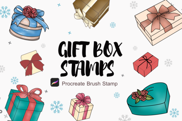 Download Procreate Brushes Stamp : 15 Box Gifts - Procreate Collection