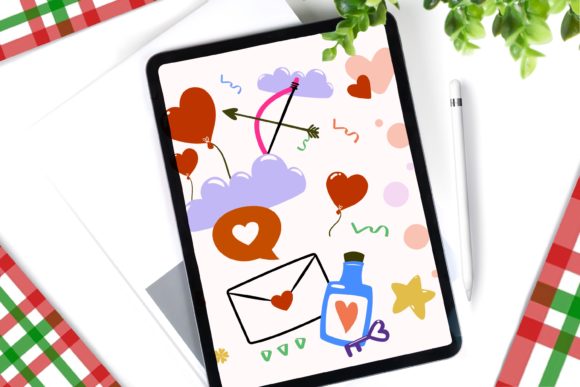 Download Heart Cute Stamps Brushes for Procreate - Procreate Collection