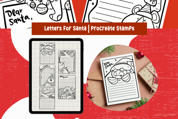 Download Letter for Santa Procreate Stamps - Procreate Collection
