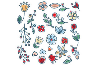 Download Meadow Garden Twigs Leaves and Flowers - Leaves and flowers Collection