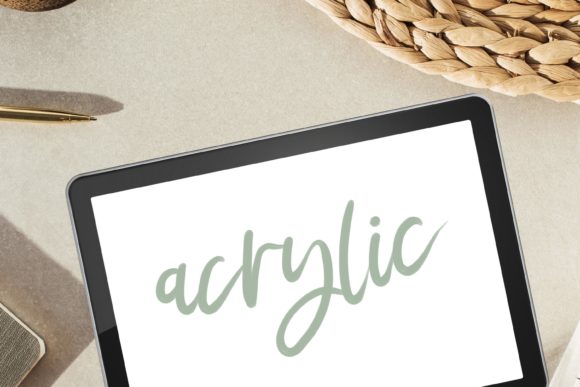 Download Acrylic Procreate Lettering Brush - Procreate Collection