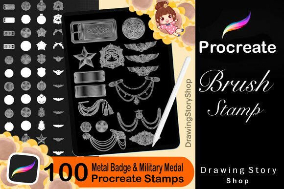 Download Procreate Metal Badge &amp; Military Medal - Procreate Collection