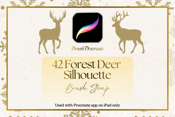 Download 42 Forest Deer Procreate Brush Stamp Set - Procreate Collection