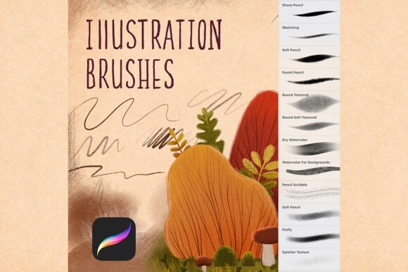 Download Illustration Brushes for Procreate - Procreate Collection