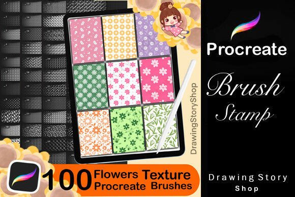 Download 100 Flower Patterns Procreate Brushes - Procreate Collection