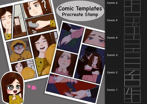 Download Procreate Brushset Stamp Comic Templates - Procreate Collection