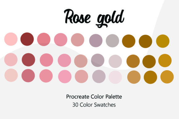Download Rose Gold Procreate Color Palette - Procreate Collection