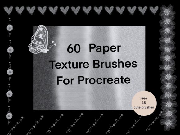 Download 60 Paper Texture Brushes  for Procreate - Procreate Collection