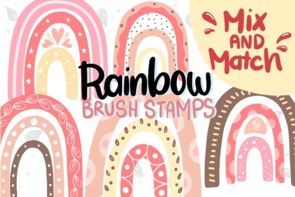 Download Procreate Brush, Rainbow Stamps, Brushes - Procreate Collection