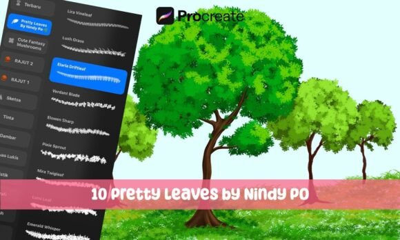 Download Procreate Brushes - Pretty Leaves - Procreate Collection