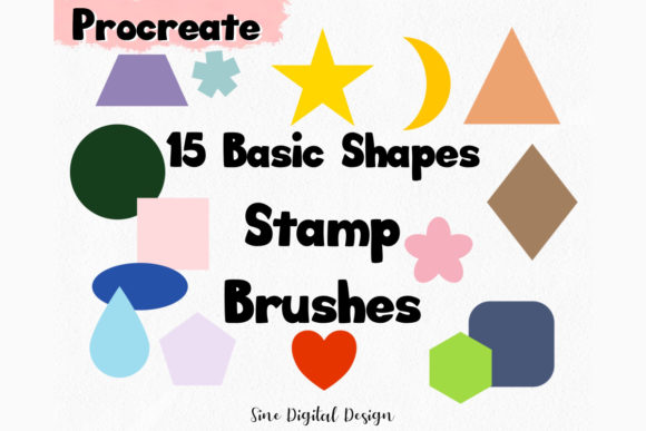 Download Basic Shapes Stamp Brushes Procreate - Procreate Collection