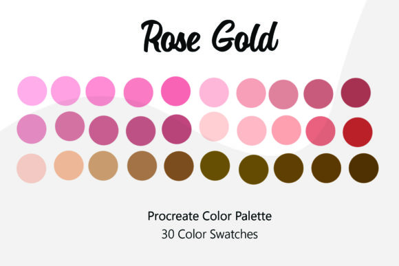Download Rose Gold Procreate Color Palette - Procreate Collection