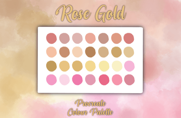 Download Rose Gold ProCreate Colour Palette - Procreate Collection
