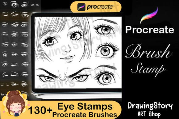 Download 130+ Procreate Eyes Stamp Brushes - Procreate Collection