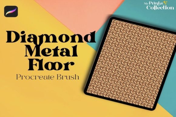 Download Diamond Metal Floor Procreate Brush - Procreate Collection