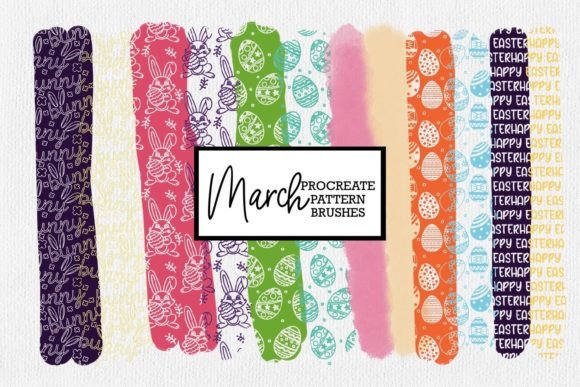Download Easter Procreate Pattern Brushes | March - Procreate Collection