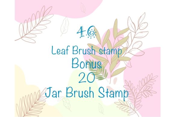Download Procreate Brush Stamp Leaf and Bottles - Procreate Collection