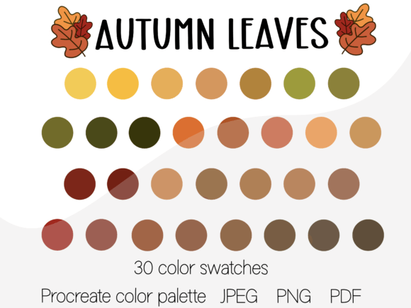 Download Autumn Leaves Procreate Color Palette - Procreate Collection