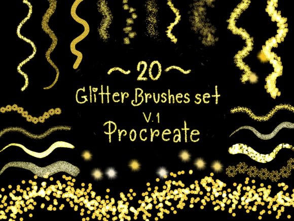 Download Procreate 20 Glitter Brushes - Procreate Collection