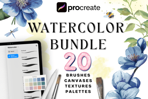Download Watercolor Procreate Brush Set - Procreate Collection