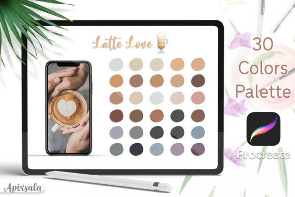 Download Procreate Color Palette | Latte Love - Procreate Collection