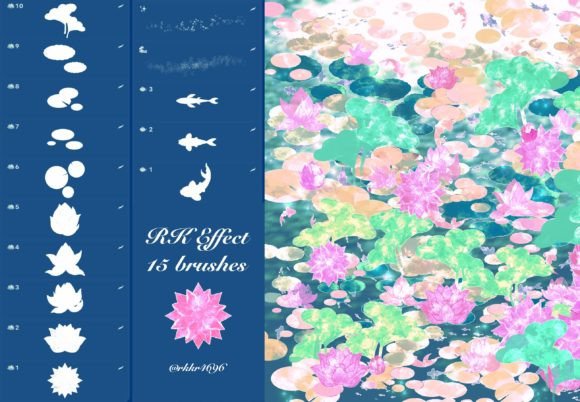Download Lotus Brushes Pack for Procreate - Procreate Collection