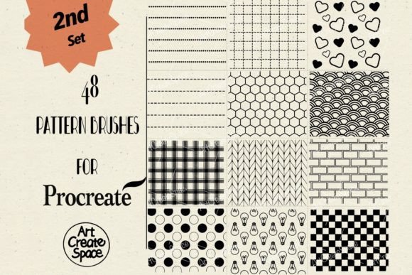 Download Procreate Pattern Brushes II Set - Procreate Collection