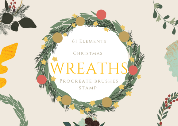 Download Procreate Brushes Wreaths Christmas - Procreate Collection