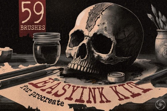 Download 59 Easy Ink Brushes for Procreate - Procreate Collection