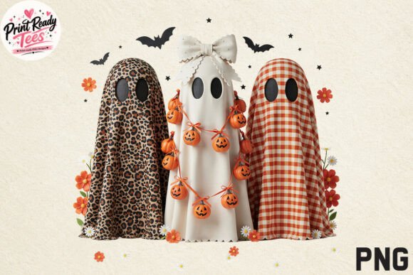 Download Halloween Ghost Friends PNG, Autumn PNG - Premium Resources