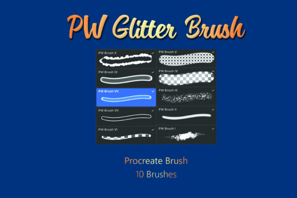 Download PW Procreate Brush - Glitter Brushes - Procreate Collection