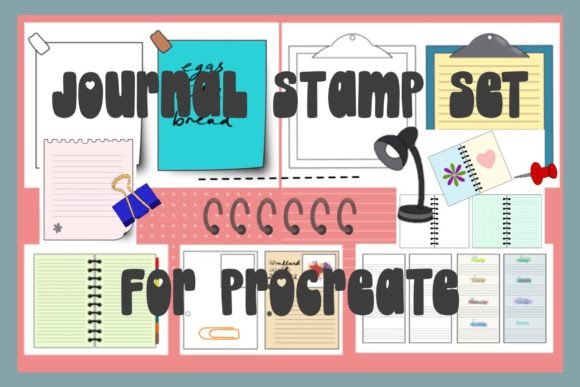 Download Procreate Journal &amp; Office Stamp Set - Procreate Collection