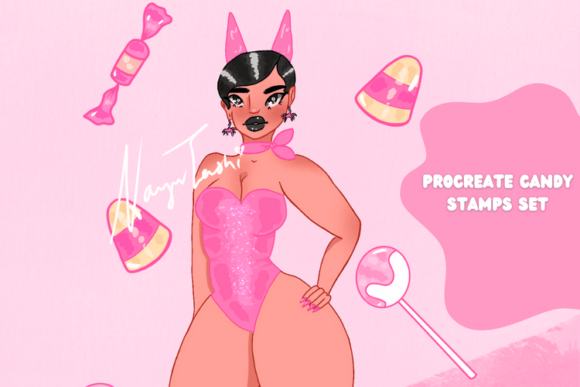 Download Candy Shapes Beginner Procreate Stamps - Procreate Collection