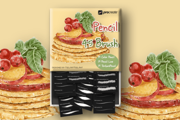 Download 45 Pencil Brushes for Procreate - Procreate Collection