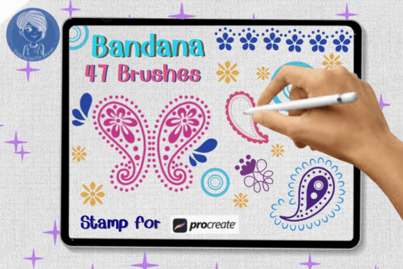 Download Bandana Brush Stamp Procreate - Procreate Collection