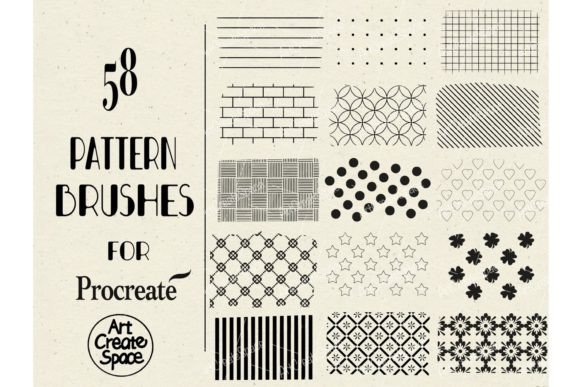 Download Procreate Pattern Brushes First Set - Procreate Collection