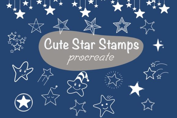 Download Cute Star Procreate Brush Stamps - Procreate Collection